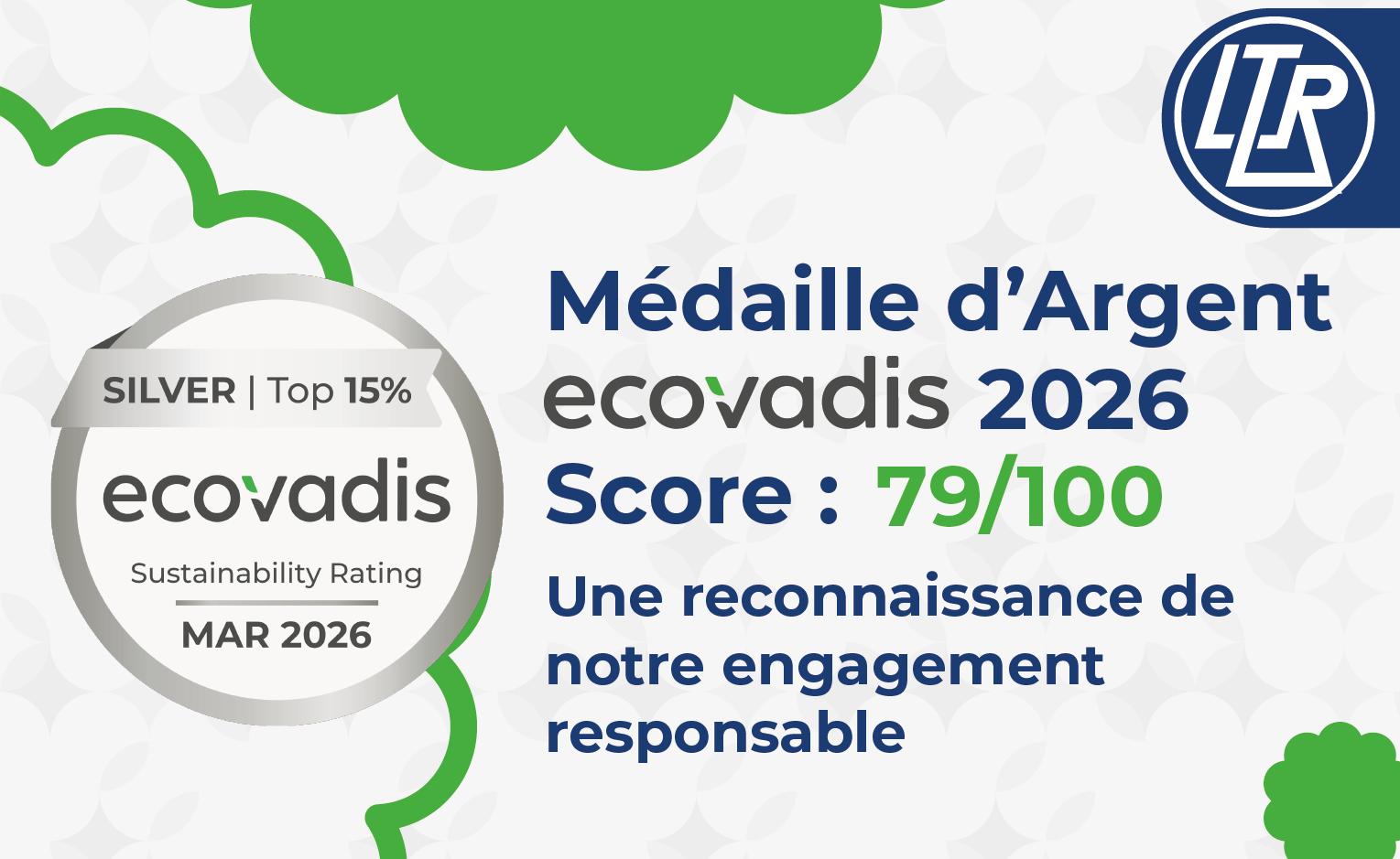 🏅 Une belle reconnaissance pour notre engagement RSE.